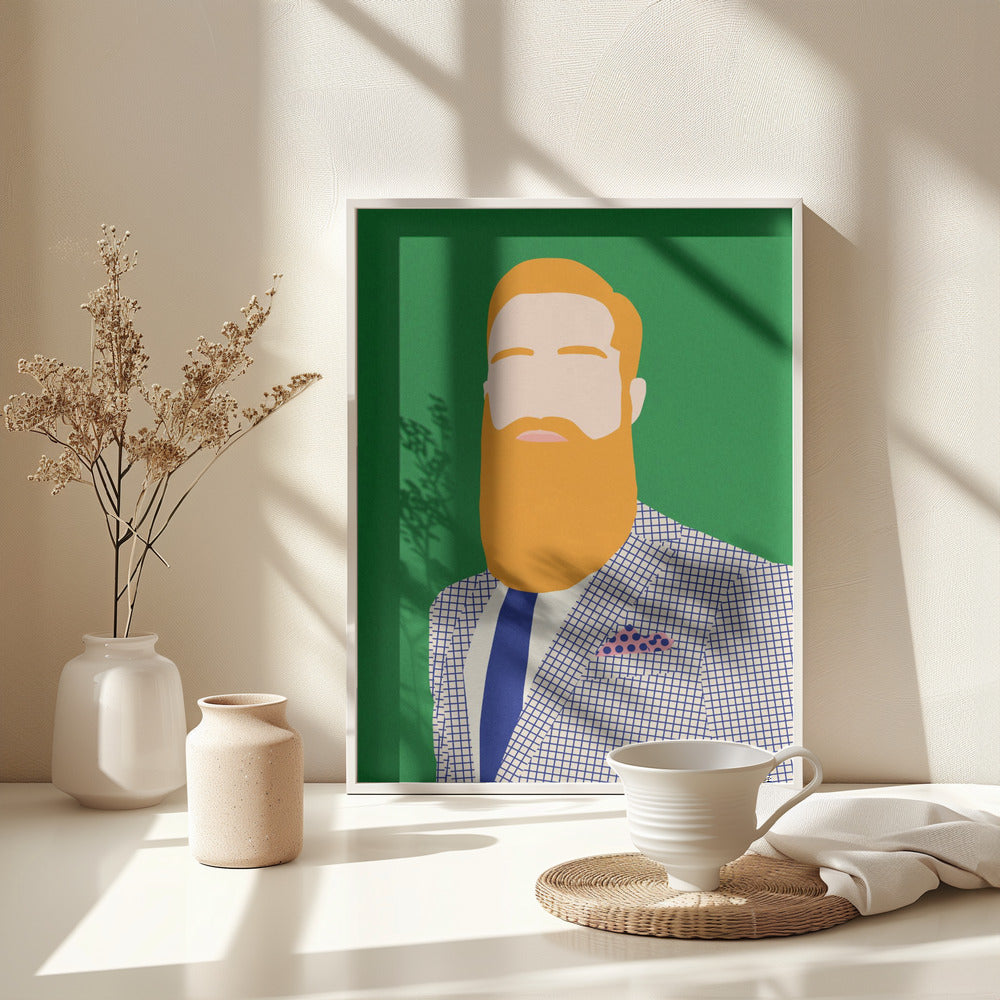Men From Barber Shop - Poster / Art Print - interiör