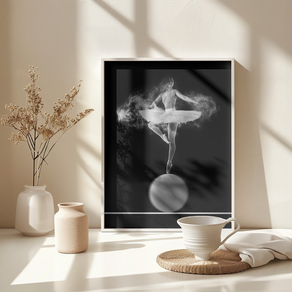 Spin with Ball - Poster / Art Print - interiör