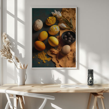 Colored Eggs - Poster / Art Print - interiör