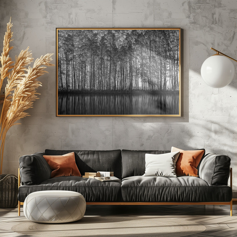 Pointillism Nature - Poster / Art Print - interiör