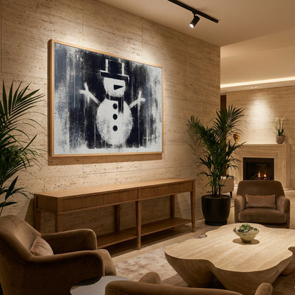 Snowman - Poster / Art Print - interiör
