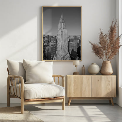 Chrysler Black and White - Poster / Art Print - interiör