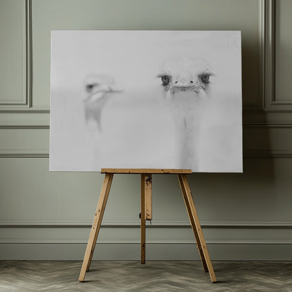 Funny ostrich - Poster / Art Print - interiör