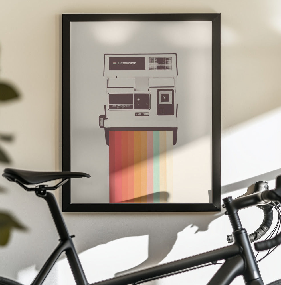 Instant Camera Rainbow - Poster / Art Print - interiör