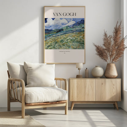 Landscape From Saint Rémy (1889) - Poster / Art Print - interiör