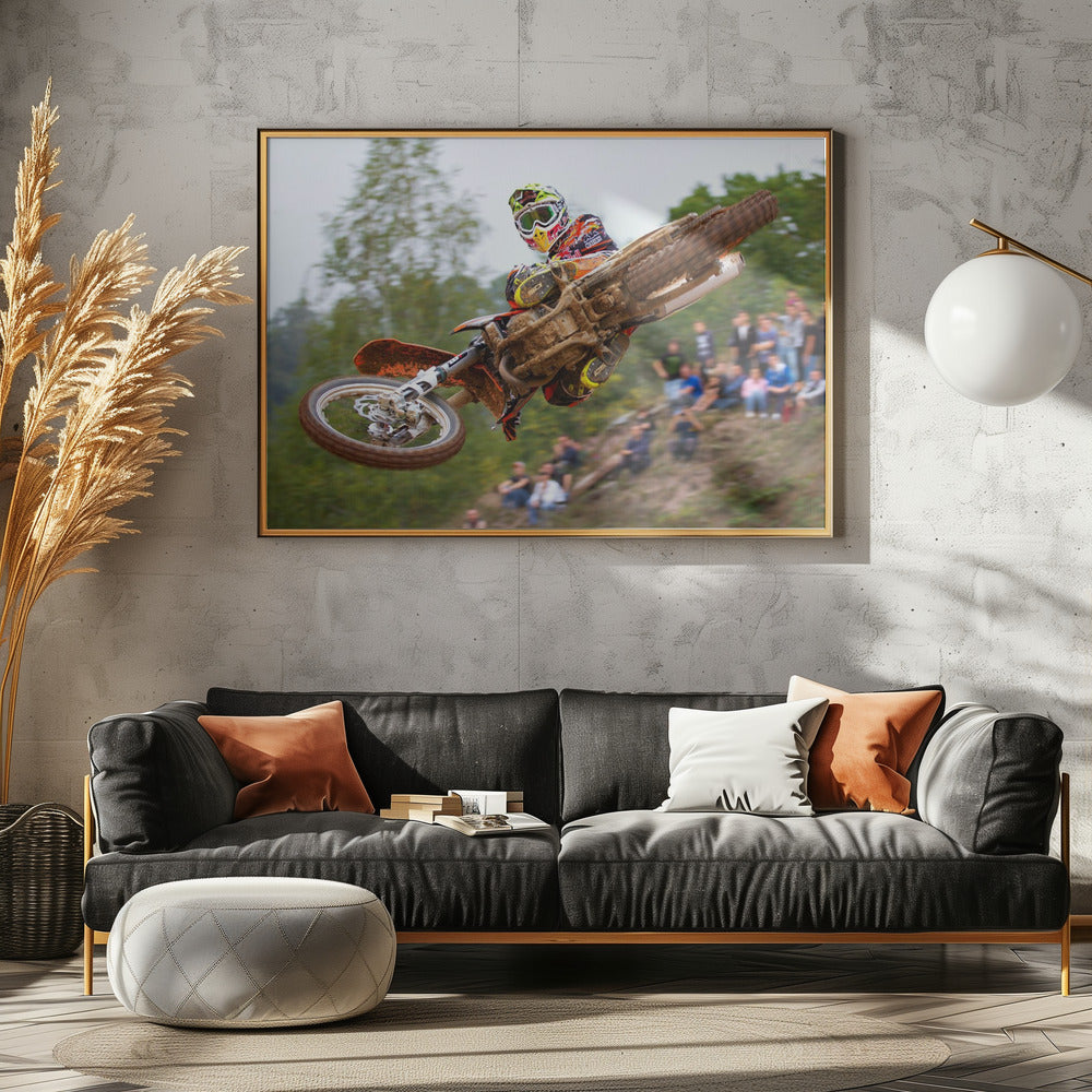 Tony Cairoli Whip Look - Maggiora MX Opening - Poster / Art Print - interiör