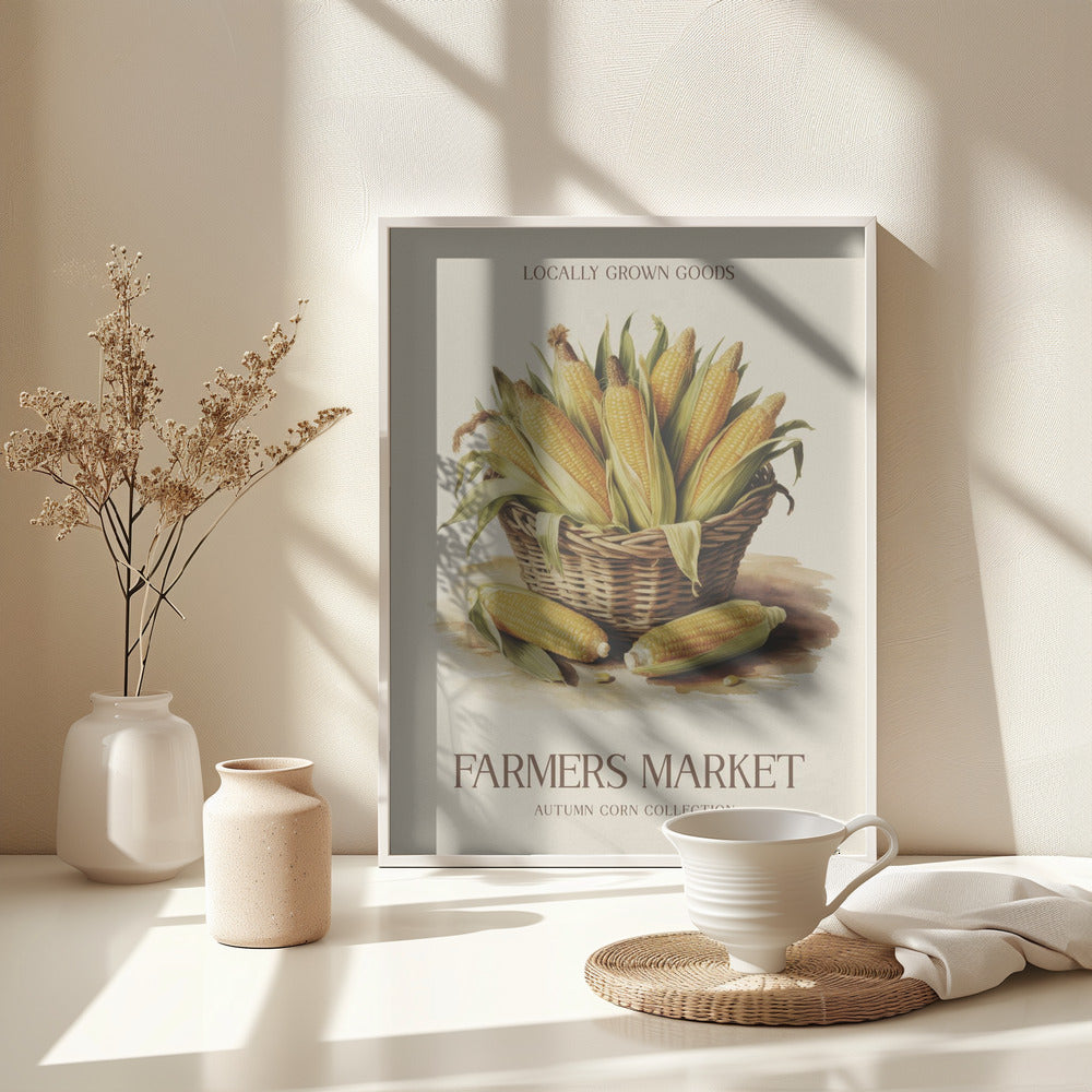 Farmers Market Corn - Poster / Art Print - interiör