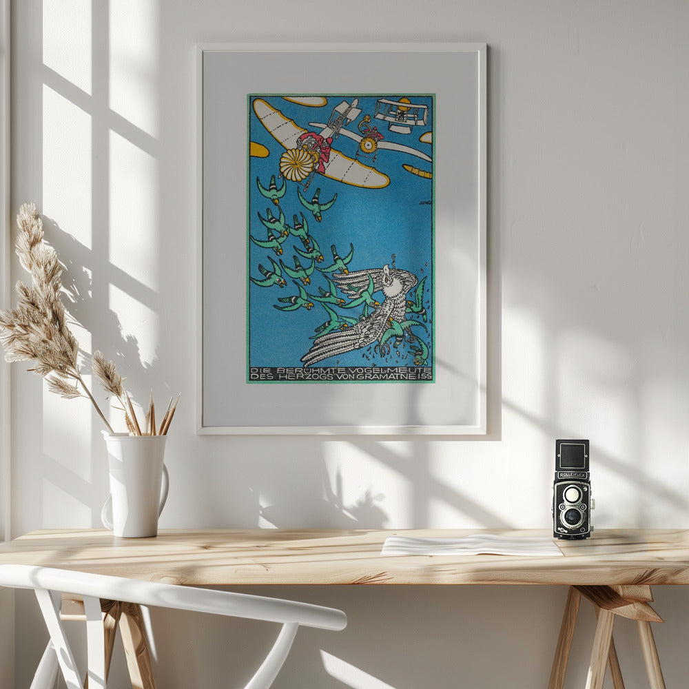 The Duke of Gramatneiss's Famous Pack of Birds - Poster / Art Print - interiör