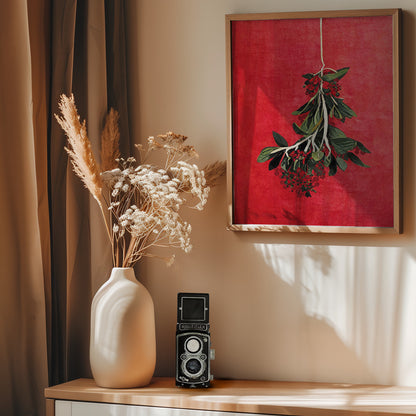 Painted Mistletoe - Poster / Art Print - interiör