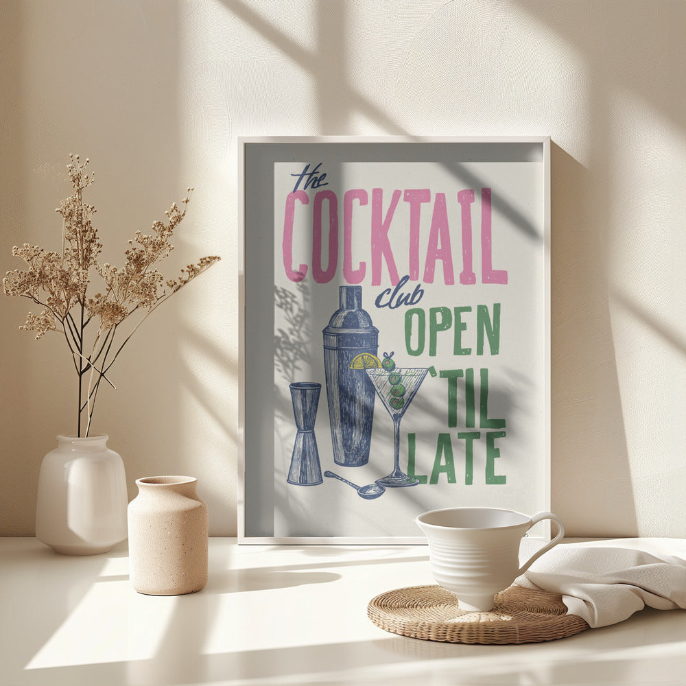 The Cocktail Club - Poster / Art Print - interiör