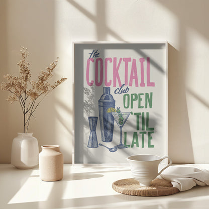 The Cocktail Club - Poster / Art Print - interiör
