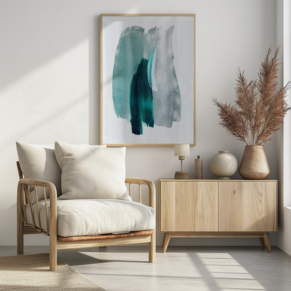 Abstract Brush Strokes 19 - Poster / Art Print - interiör