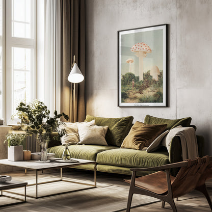 The Finest Giant Mushroom - Poster / Art Print - interiör