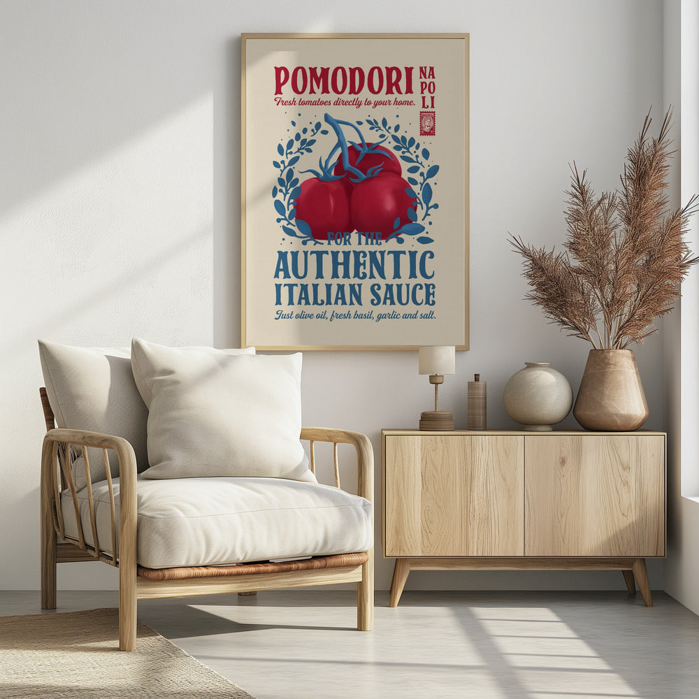 Pomodori Kitchen print - Poster / Art Print - interiör