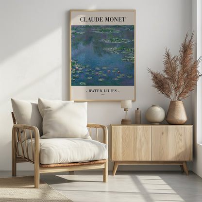 Water Lilies - Poster / Art Print - interiör