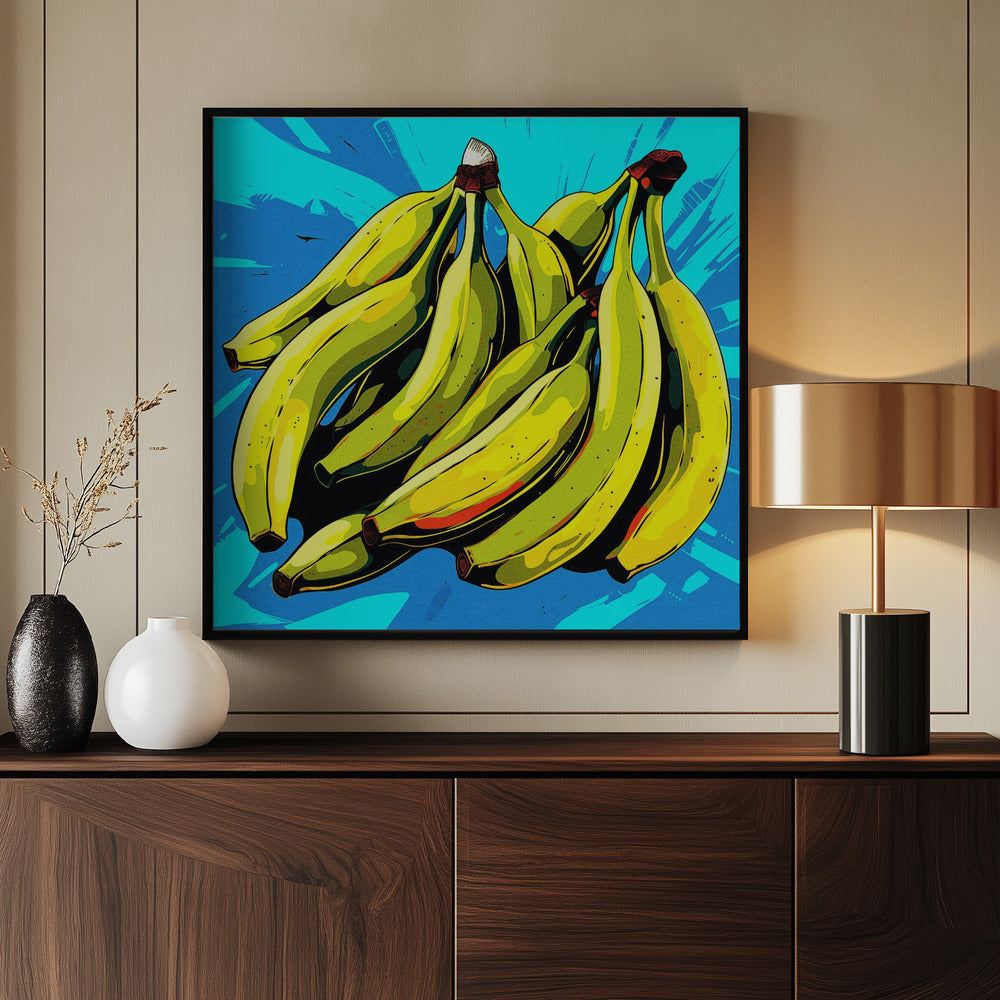 Banana Bunch - Poster / Art Print - interiör