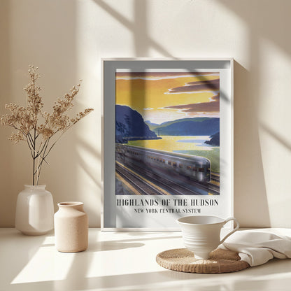 Highlands of the Hudson  New York Central System - Poster / Art Print - interiör