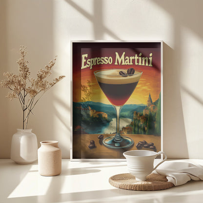 Espresso Martini Vintage - Poster / Art Print - interiör