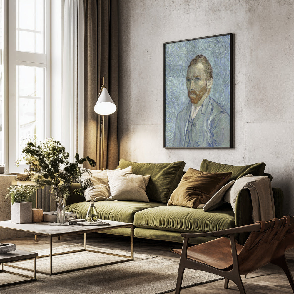 Vincent Van Gogh's Self Portrait (1889) - Poster / Art Print - interiör