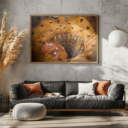 Antoni Gaudí’s La Pedrera  © Nora De Angelli - Poster / Art Print - interiör