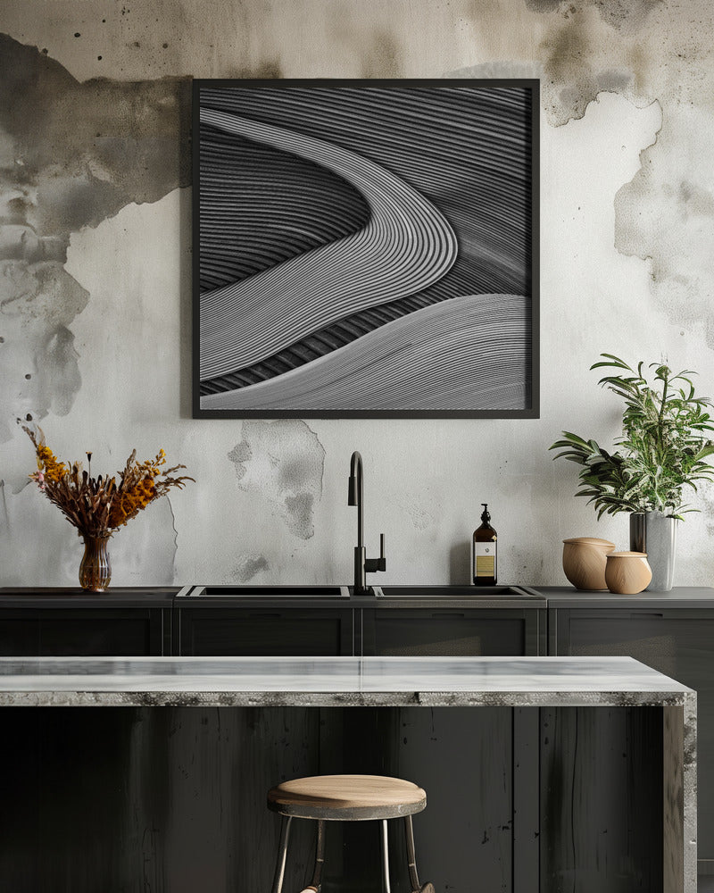 The wood project III - Zen garden - Poster / Art Print - interiör