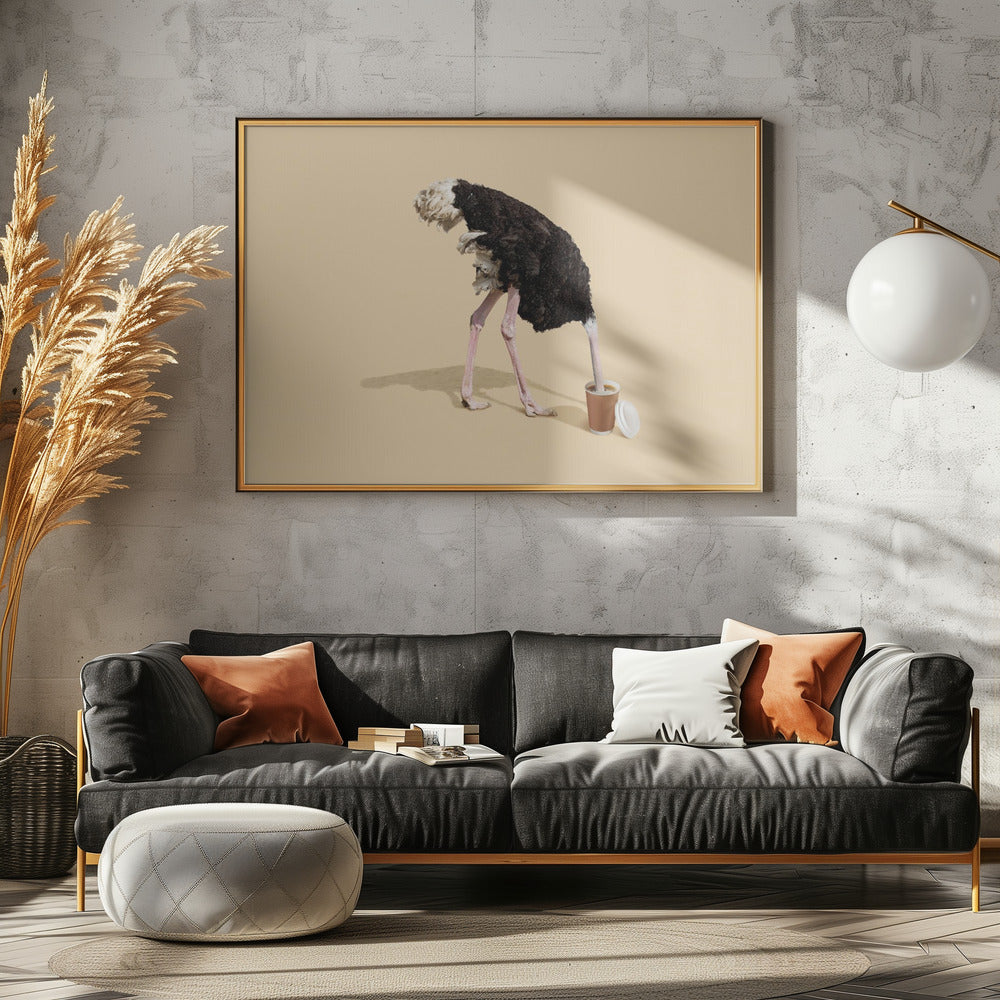 Dive in Coffee - Poster / Art Print - interiör