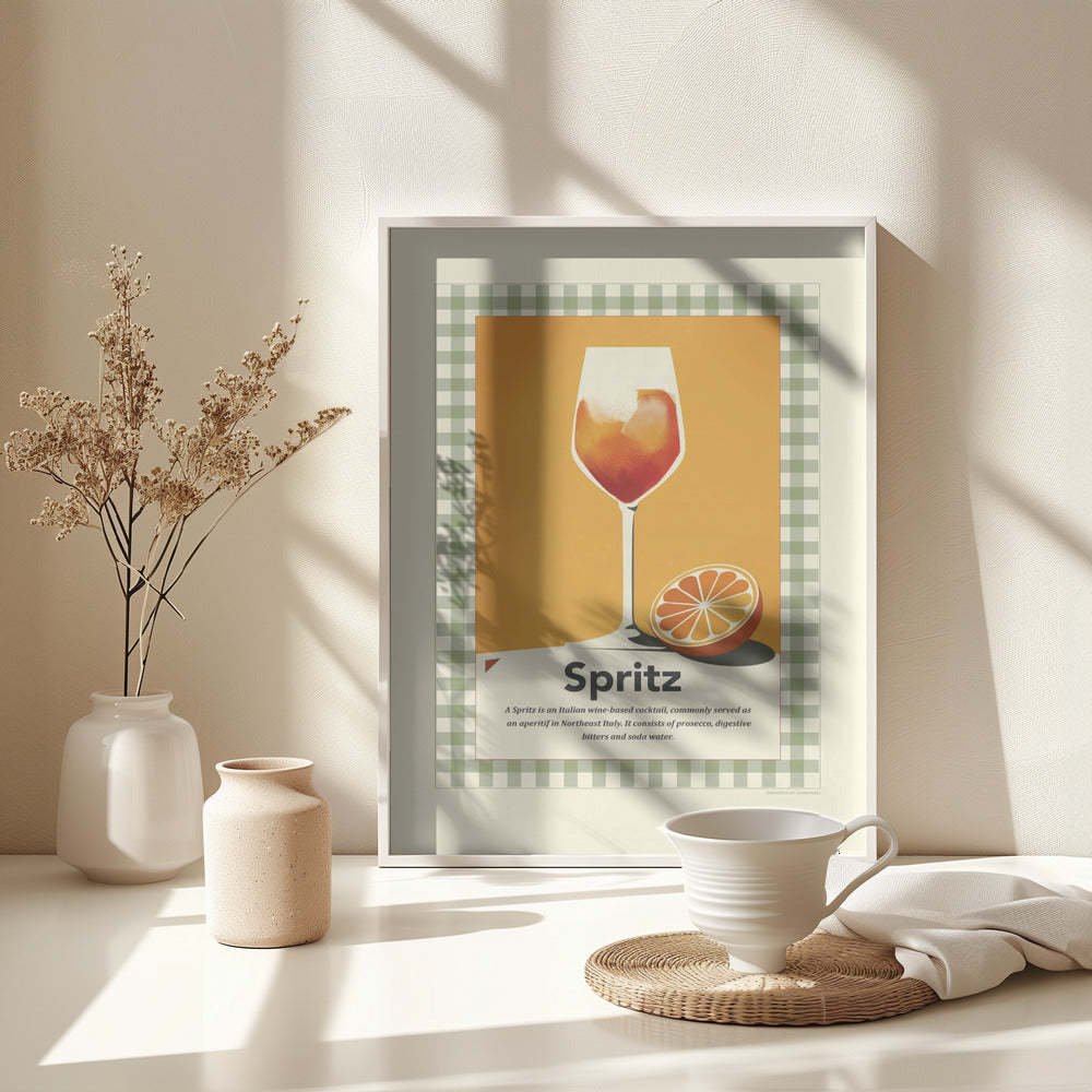 Spritz retro print - Poster / Art Print - interiör