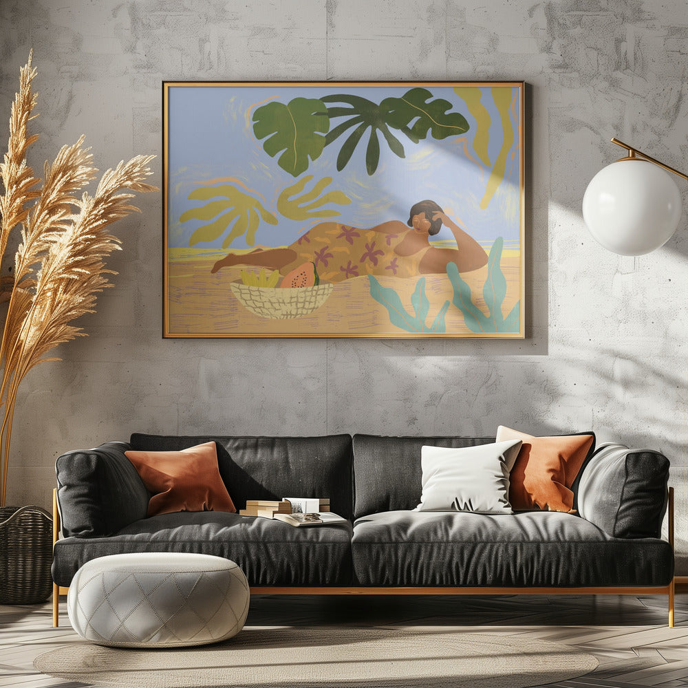 Lazyday - Poster / Art Print - interiör
