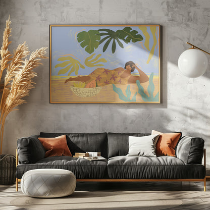 Lazyday - Poster / Art Print - interiör
