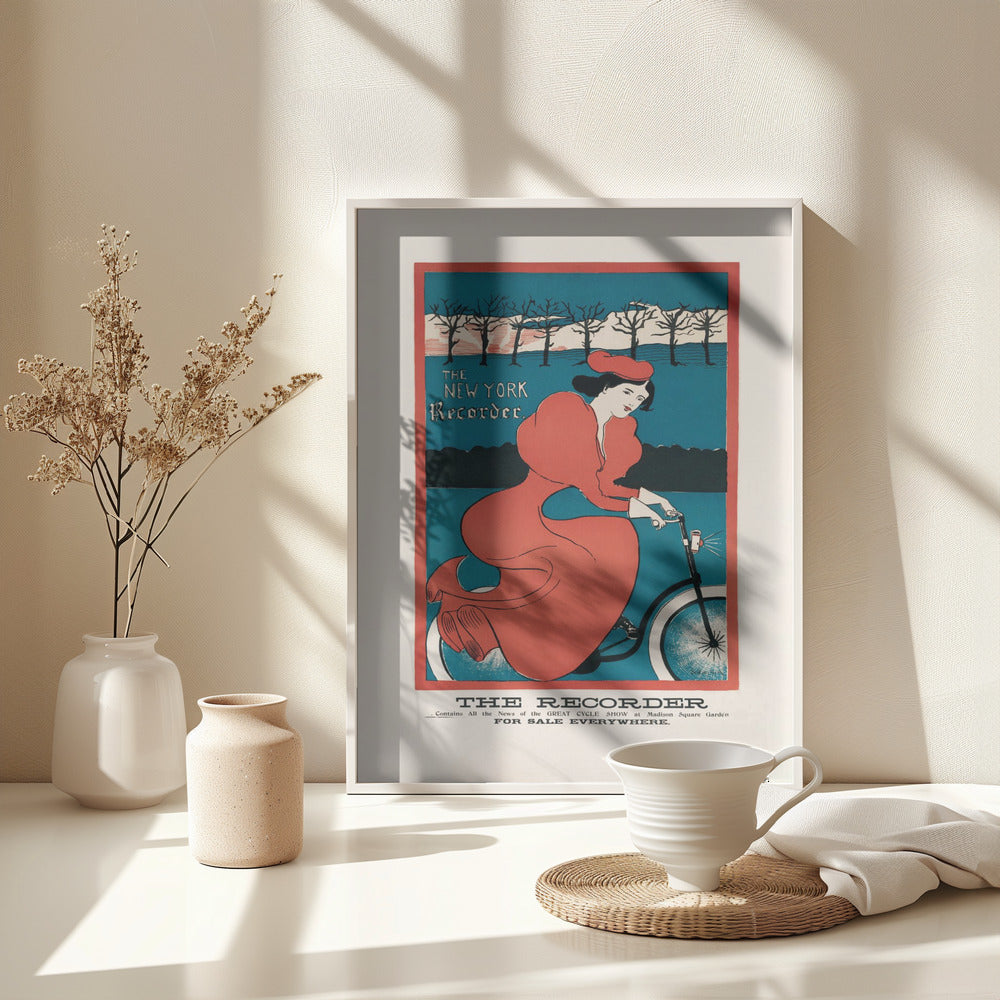 The New York Recorder (1895) By G. F. Scotson Clark - Poster / Art Print - interiör