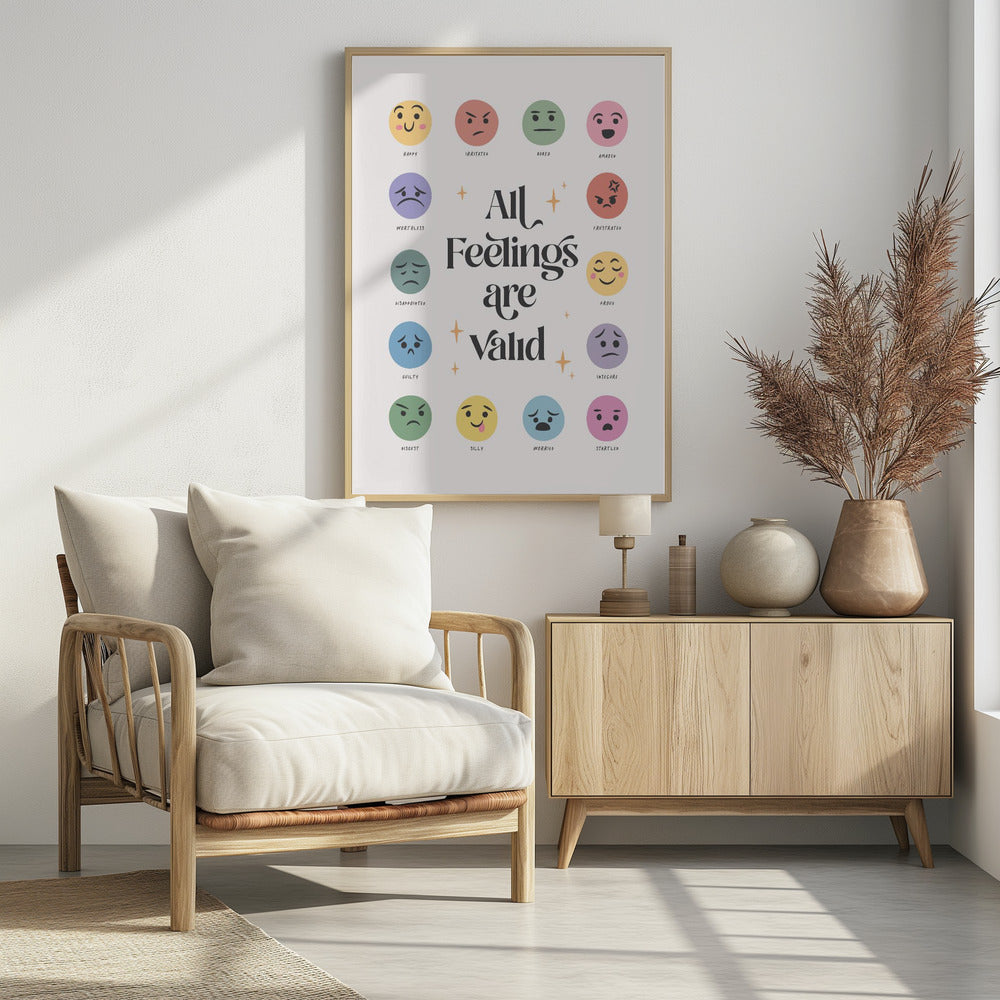 All Feelings Are Valid No2 - Poster / Art Print - interiör