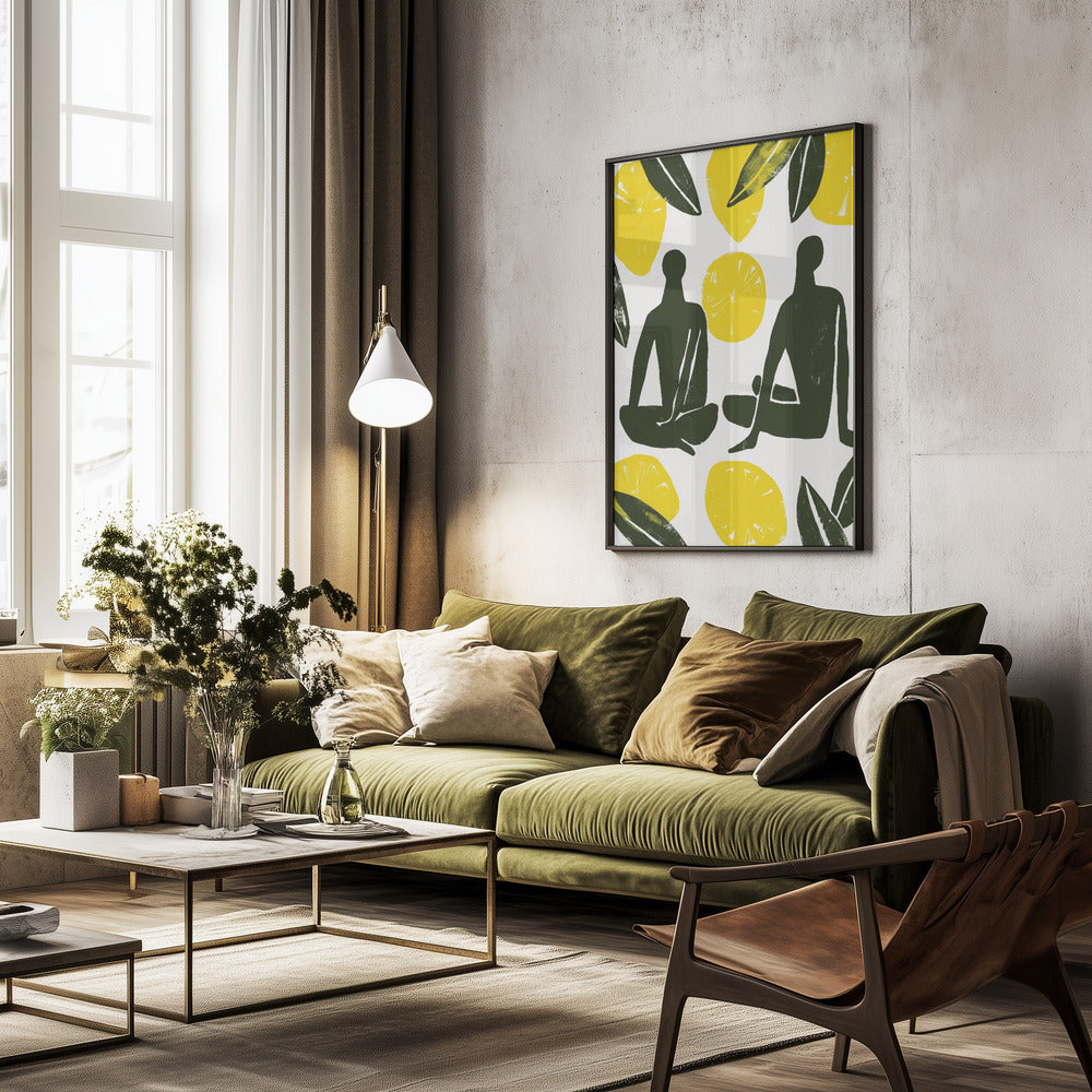Lemon Day - Poster / Art Print - interiör