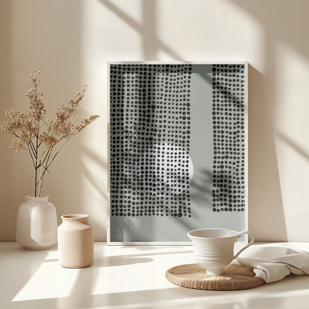Hidden Moon N°4 | Behind the Curtains - Poster / Art Print - interiör