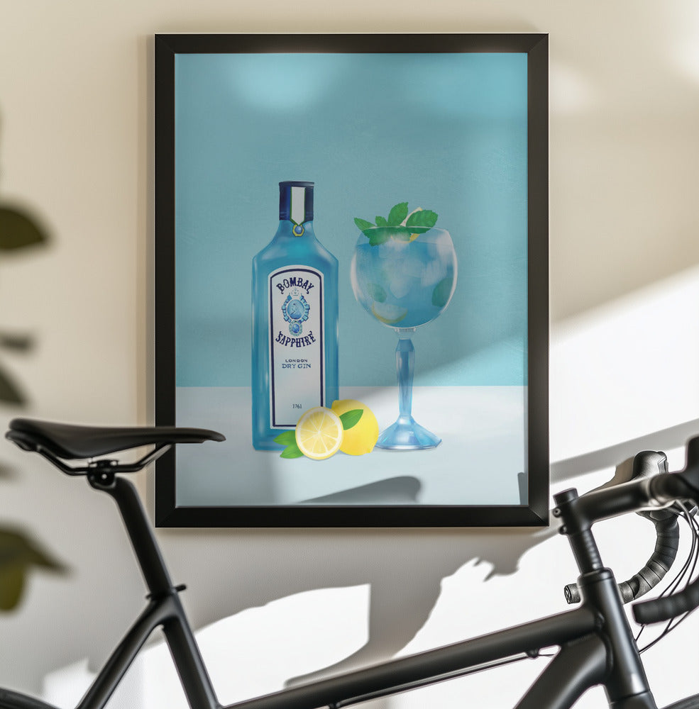 Gin Cocktail - Poster / Art Print - interiör