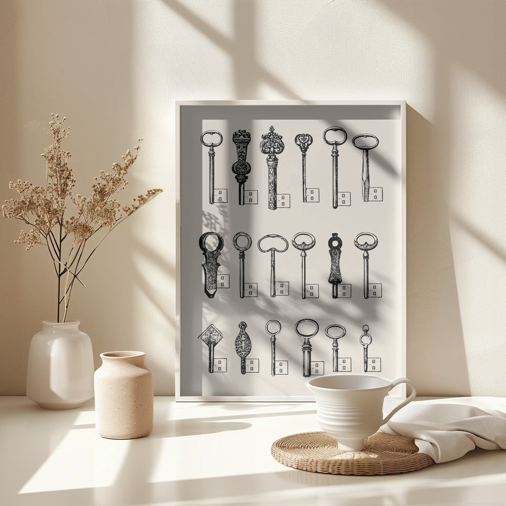 Usb Keys - Poster / Art Print - interiör