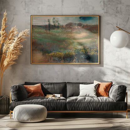 Landscape With Smokestacks - Poster / Art Print - interiör