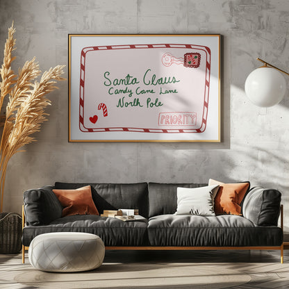 Letter to Santa - Poster / Art Print - interiör
