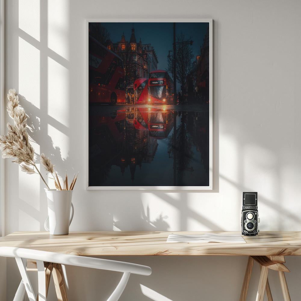 London night reflections - Poster / Art Print - interiör
