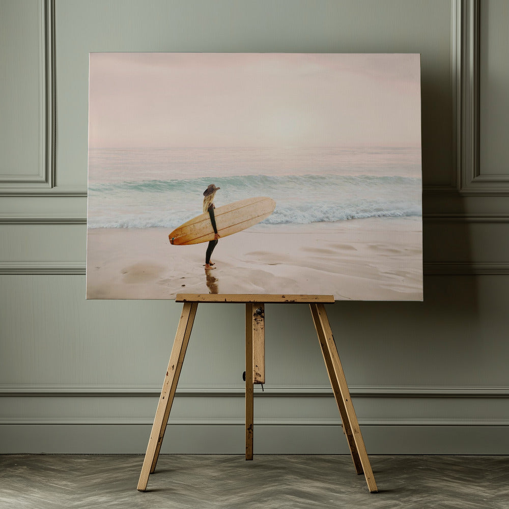Surfer Cowgirl - Poster / Art Print - interiör