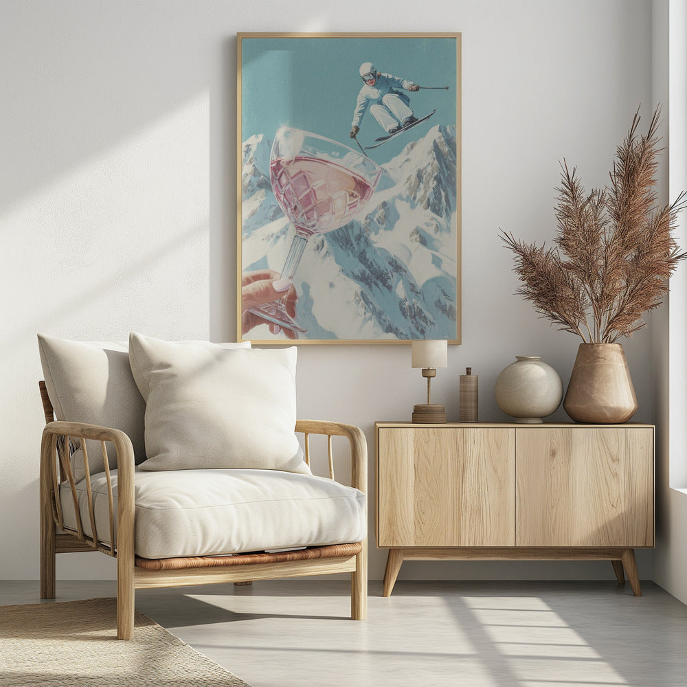 Sip and Ski - Poster / Art Print - interiör