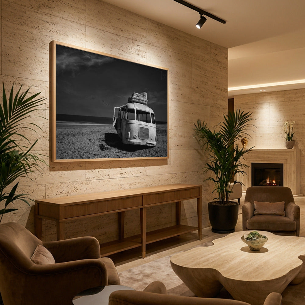 Beached Bus - Poster / Art Print - interiör