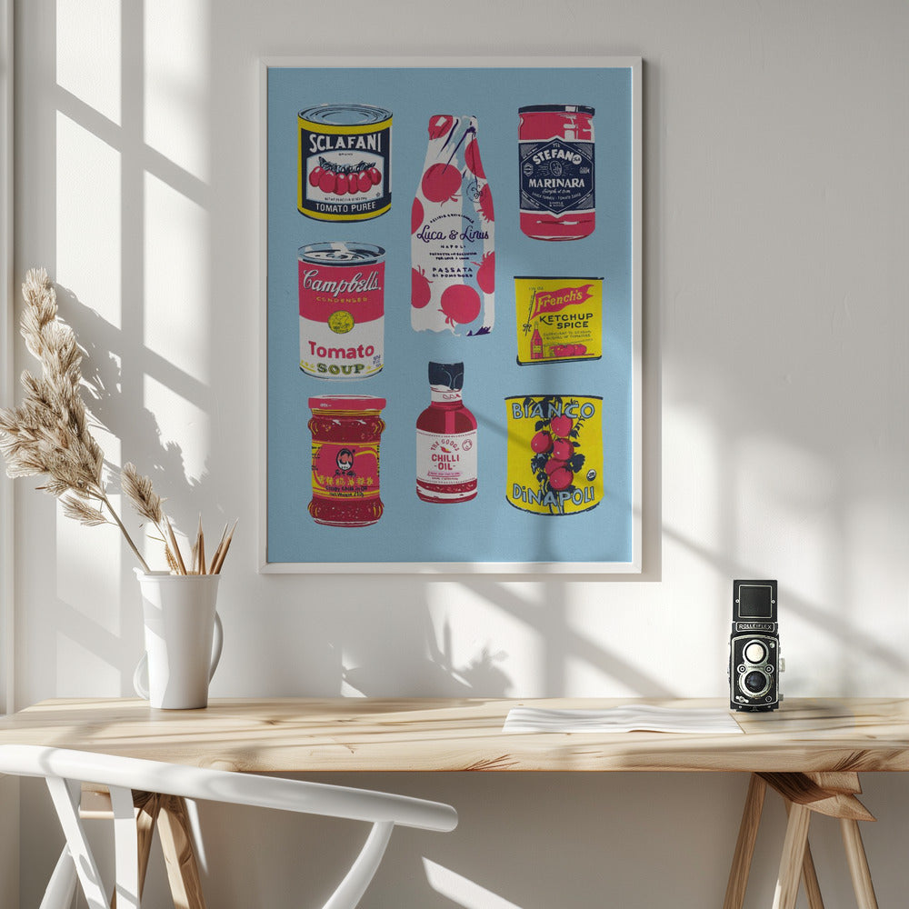 Canned Tomatoes - Poster / Art Print - interiör