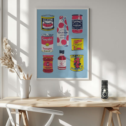 Canned Tomatoes - Poster / Art Print - interiör