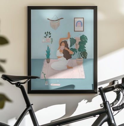 Yoga Time - Poster / Art Print - interiör