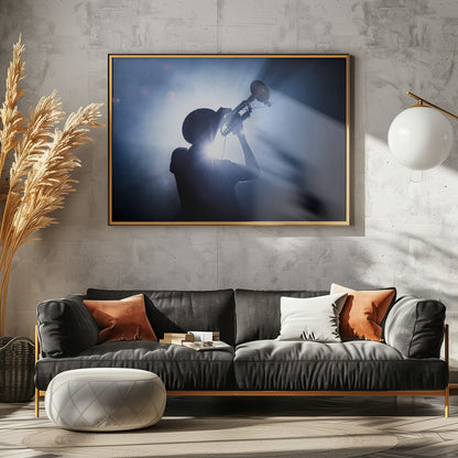 Trumpet Player - Poster / Art Print - interiör