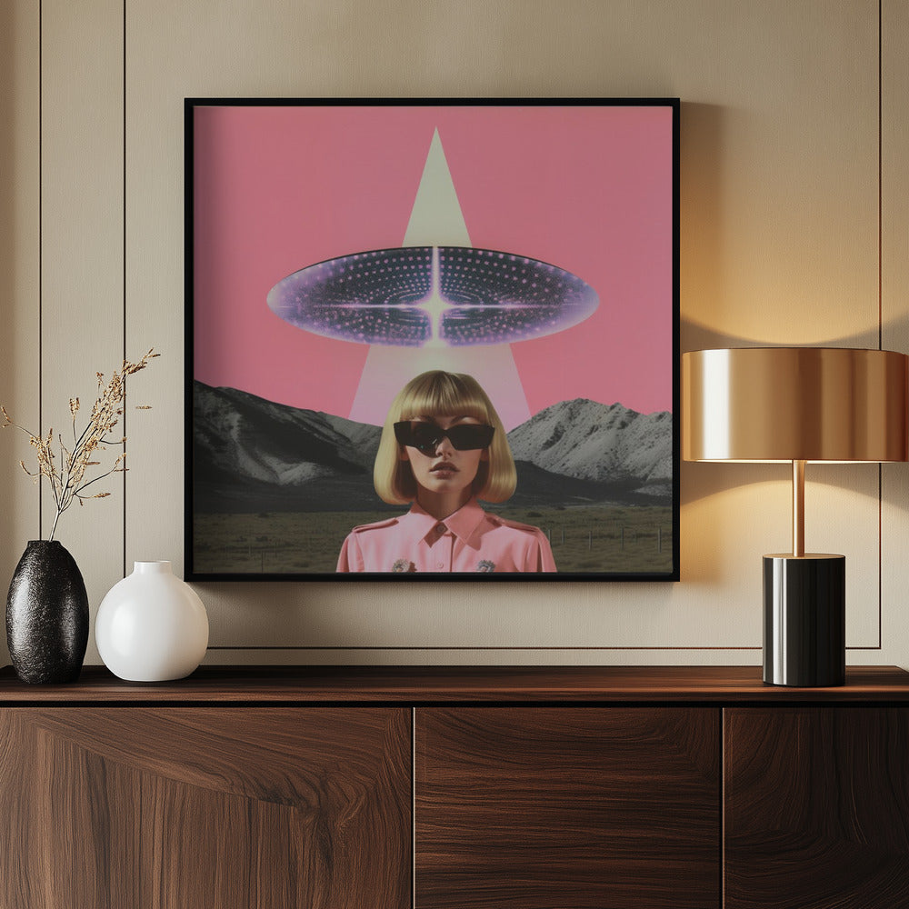 2Cool2bAbducted Collage Art - Poster / Art Print - interiör