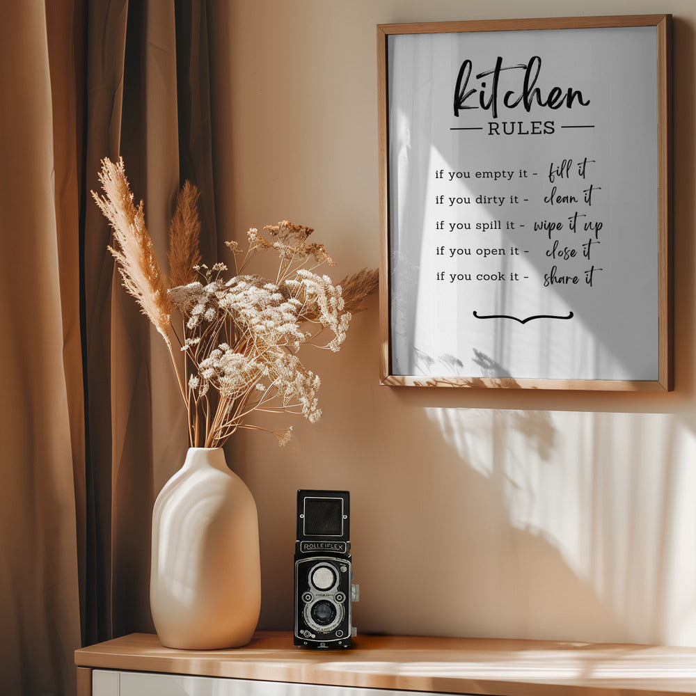 Kitchen Rules - Poster / Art Print - interiör