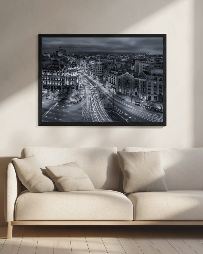 Madrid City Lights - Poster / Art Print - interiör