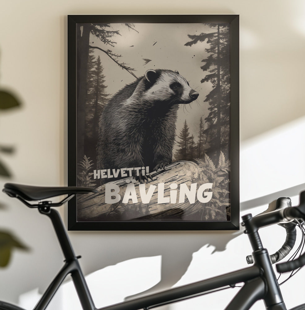 Helvetti Bävling - Poster / Art Print - interiör
