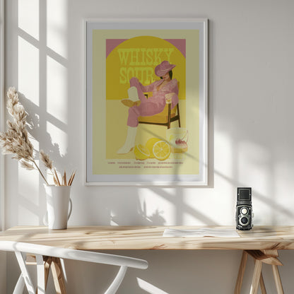 Jlr Whiskysour Pink Copy - Poster / Art Print - interiör